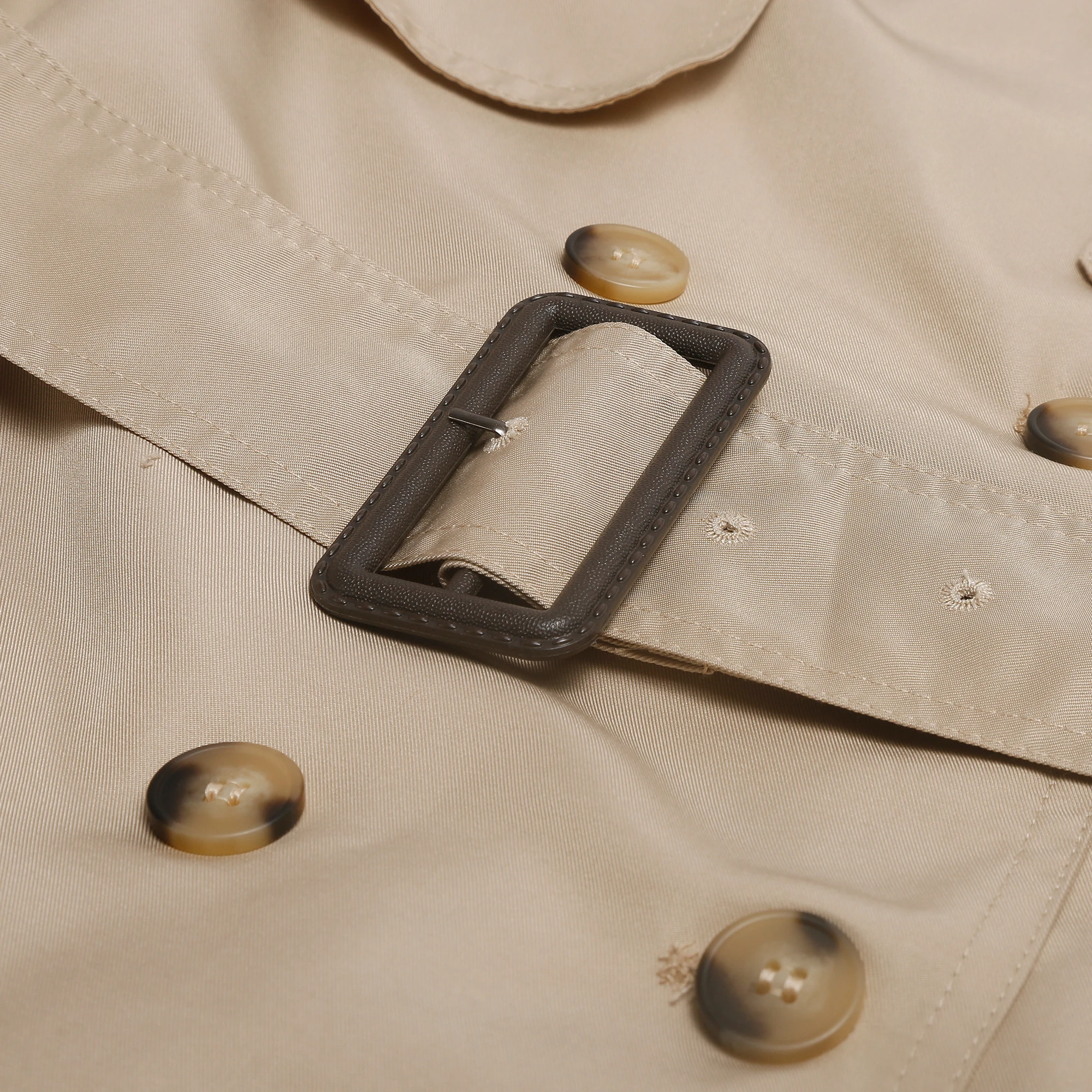 Женские плащи модный пояс однотонный двубортный плащ винтажная верхняя одежда с