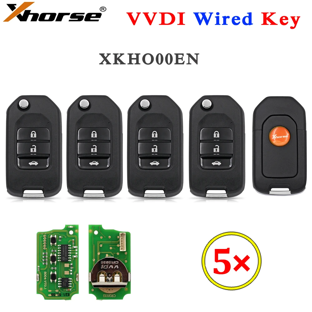 

Универсальный пульт дистанционного управления VVDI для VVDI2 / VVDI Mini / Key Tool Max для Honda Style, 5 шт.