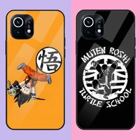 japan dragonball goku phone case for redmi k20 k30 k40 k50 proplus 9 9a 9t note10 11 t s pro poco f2 x3 nfc tempered glass cover