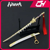 narakabladepoint new ryuzan katana game keychain swords butterfly knife katana justina gu weapon model boy toys for children