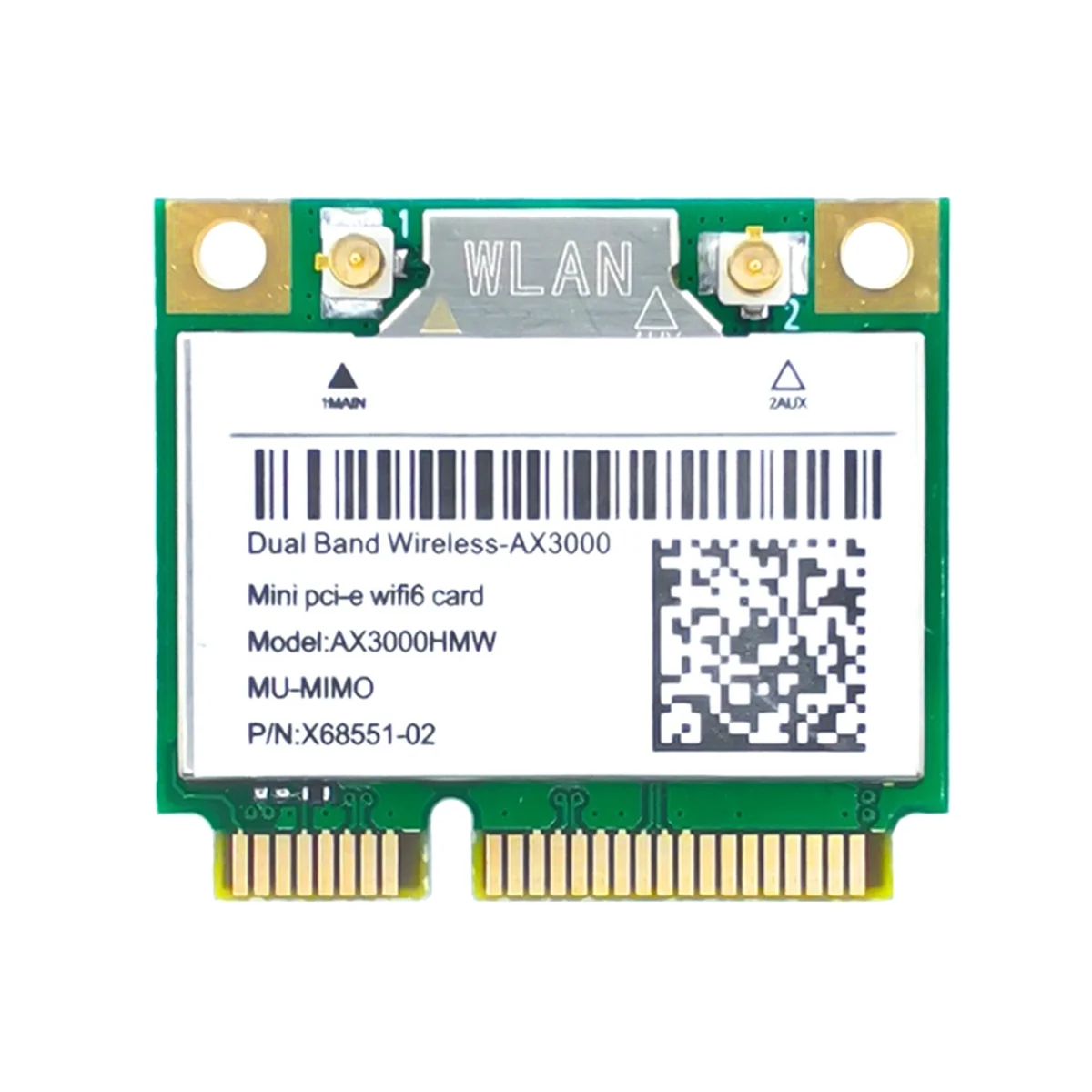 

Сетевая карта AX200 AX3000HMW, мини PCI-E Wi-Fi 6, беспроводной адаптер 2,4G/5G Bluetooth 5,1, Wi-Fi карта 802.11AX для Win10
