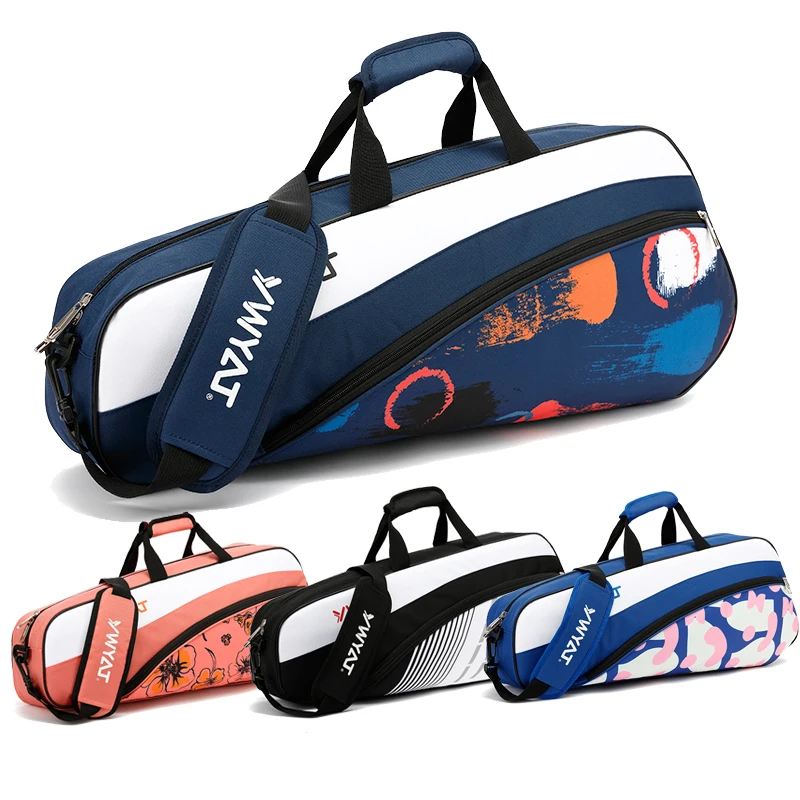 YWYAT Badminton Racquet Bag Racket Cover Large Capacity Men Women Sports Bag Badminton Handbag