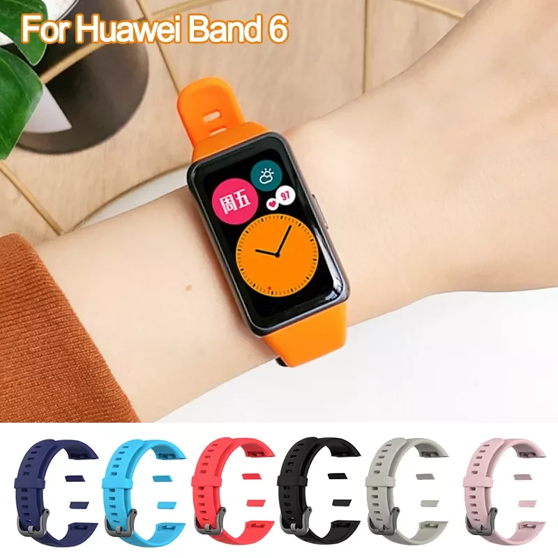 

Smart Wristband Bracelet Replacement Strap For Huawei Band 6 pro Soft Silicone Sport Wrist Strap For Honor Band 6 Watch Straps