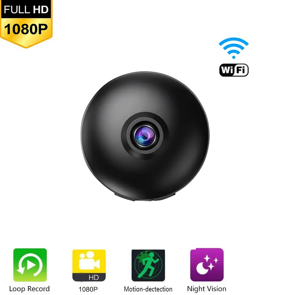

HD 1080P WiFi мини камера беспроводная камера наблюдения камера безопасности ИК Ночное Видение Обнаружение движения мини видеокамера петля виде...