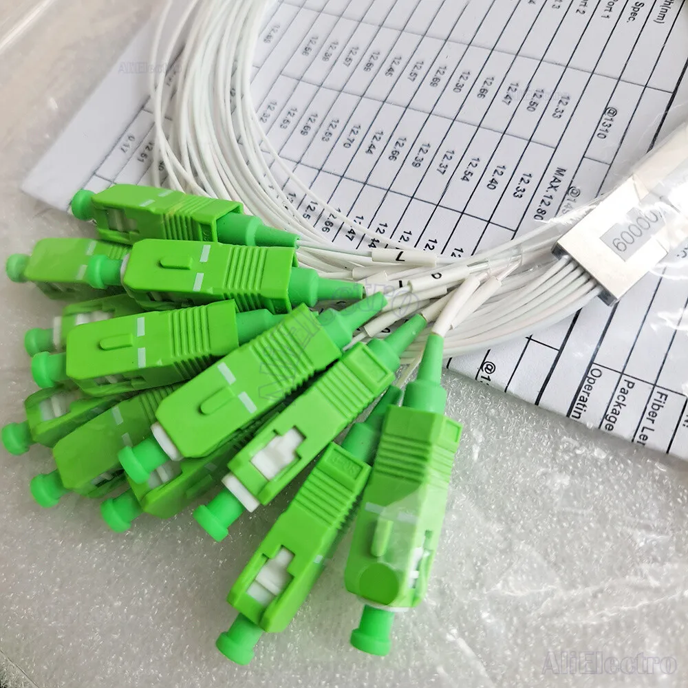 4 шт./партия SC/APC PLC 1*12 волоконно-оптический сплиттер белый цвет 1X12 SM одномодовый 0 9