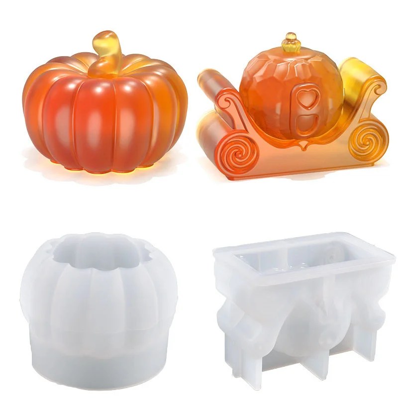 

Сделай Сам, форма в виде тыквы и свечи на Хэллоуин, аксессуары для рукоделия, силиконовые формы для украшения из эпоксидной смолы