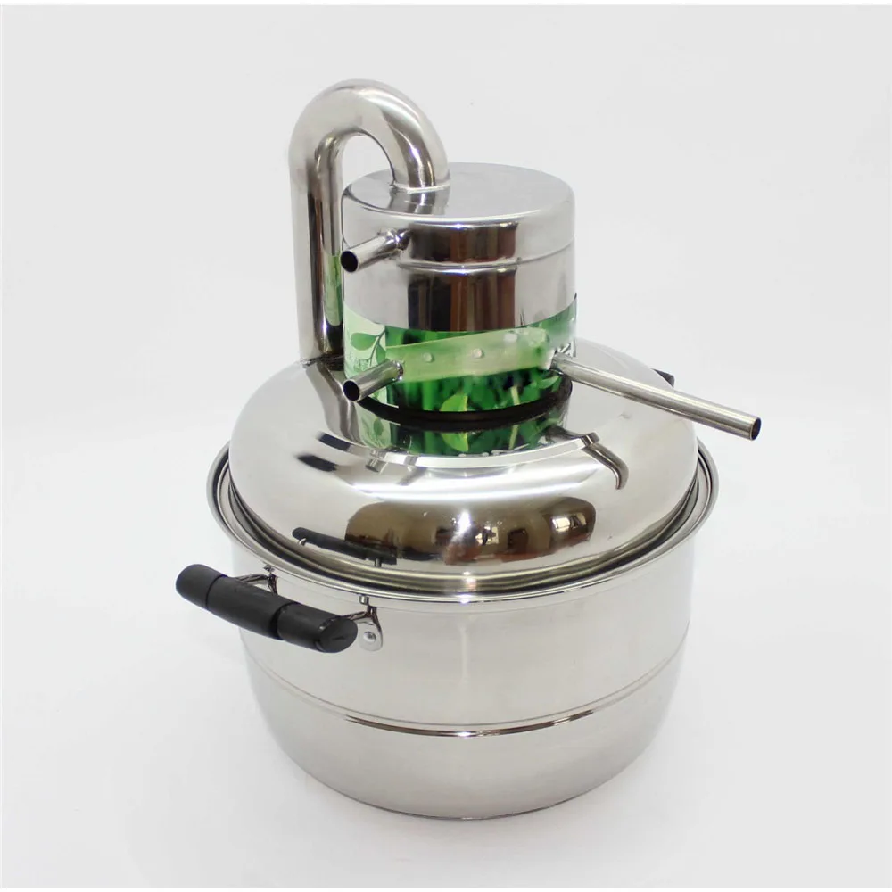 

10L Multifunctional Wine Distiller Household Brewing Device Hydrolat Wine Distill Equipment Homebrew Pure Dew Equip