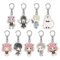 japanese anime spyxfamily kawaii cosplay acrylic keychain yor loid anya yor figure pendant keyring jewelry collection set gifts