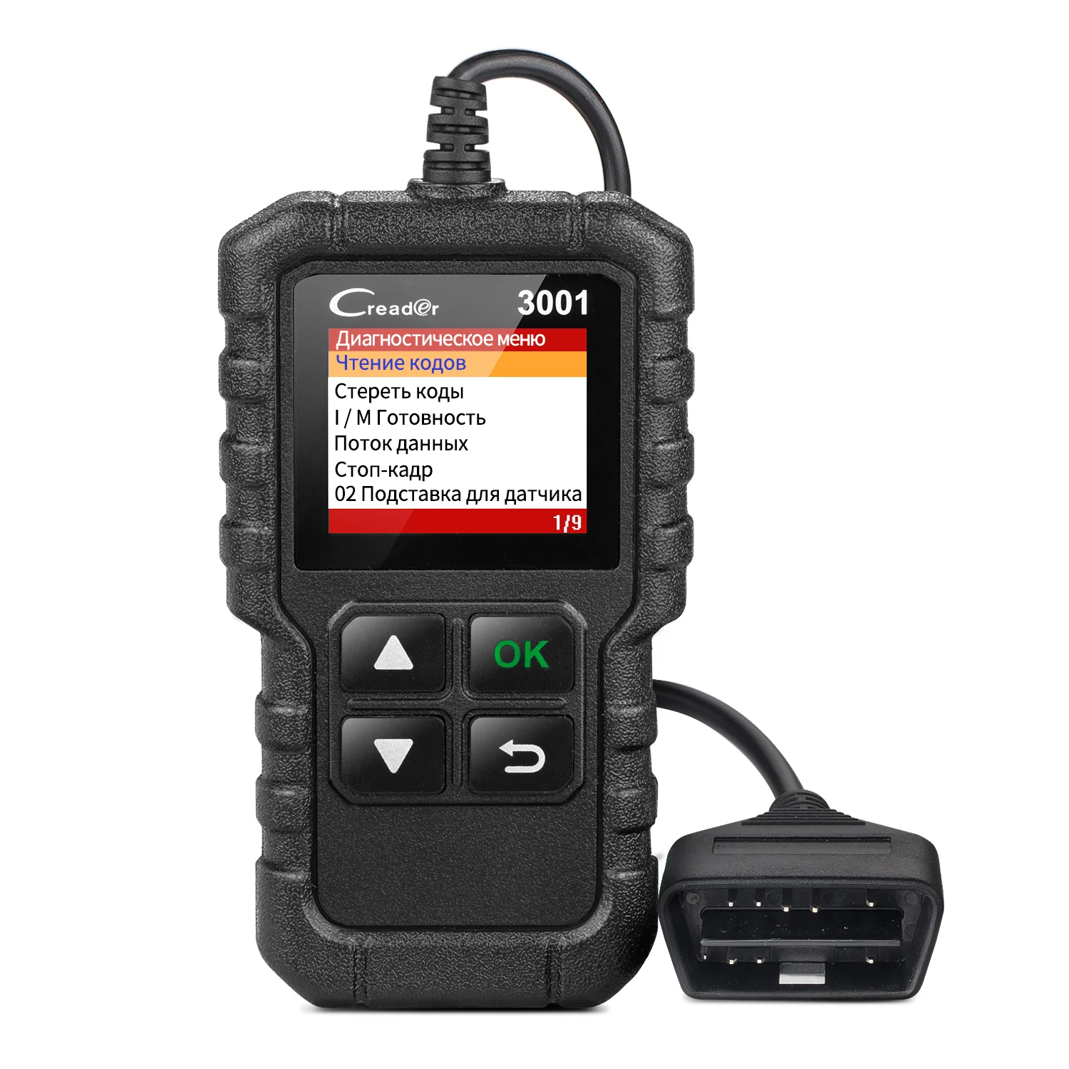 

Автомобильный диагностический инструмент Launch X431 CR3001 с функциями EOBD/OBDII, считыватель кодов OBD 2 PK OM123 ELM327 V1.5