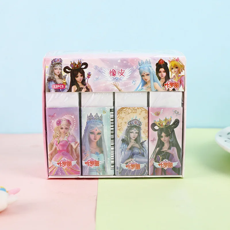 Мультяшные аниме милая принцесса большие ластики красивая девушка резинка