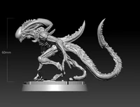 60mm resin model kits alien figure unpaintedsculpture no color dw 078