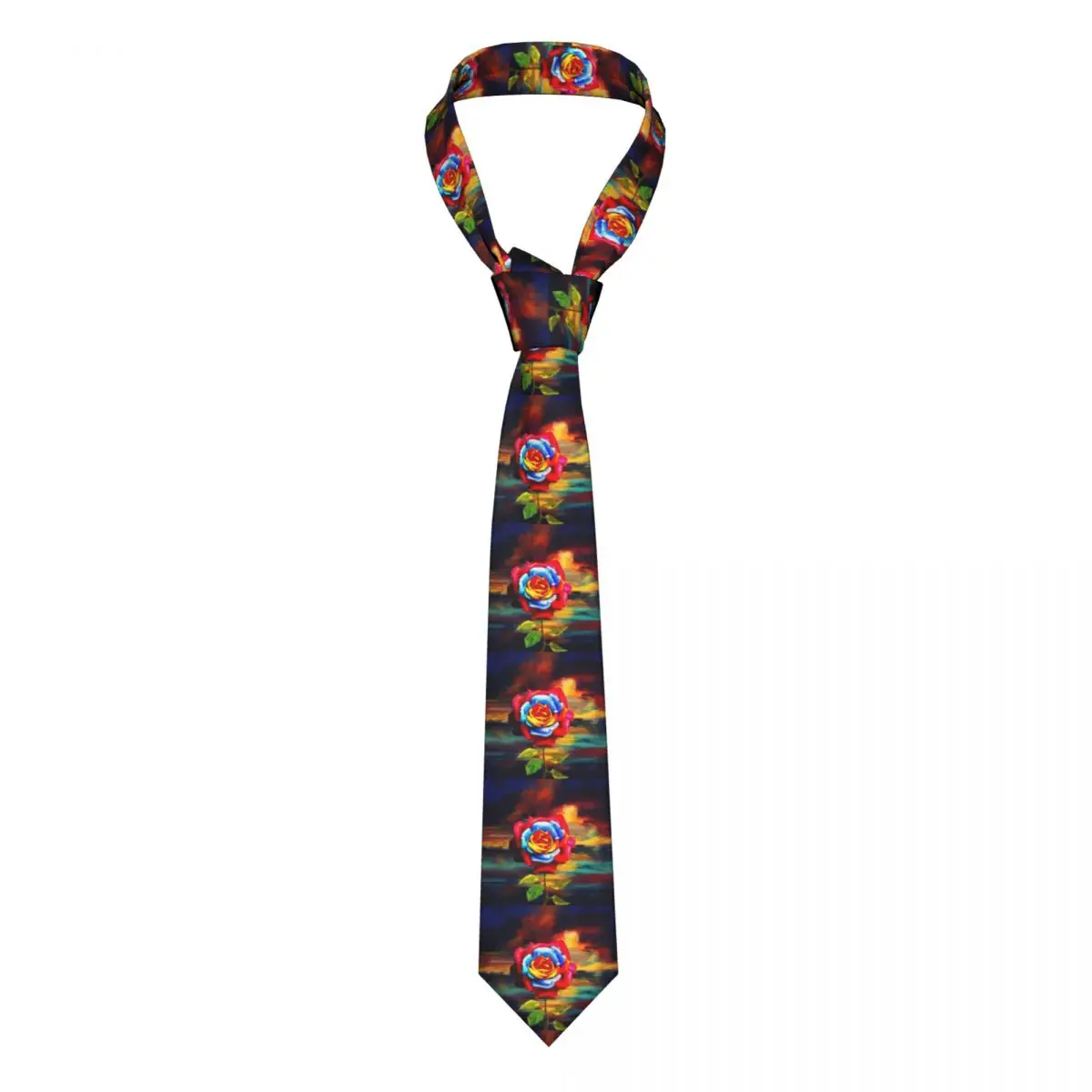 

Armenian Flower Unisex Necktie Casual Polyester 8 cm Wide Armenia Flag Neck Tie for Men Accessories Cravat Party