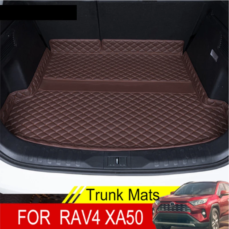 

For Rav4 XA50 2022 2021 2020 Custom Trunk Mats Leather Durable Cargo Liner Boot Carpets Rear Interior Decoration Accessories
