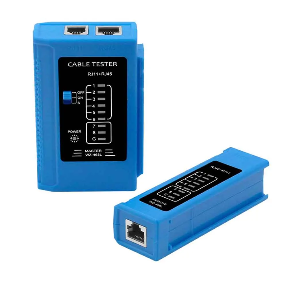 

Micro Interface Repair Tool Detection Wiring Problem Battery Powered LED Indication Network Cable Tester Ethernet Lan Connection
