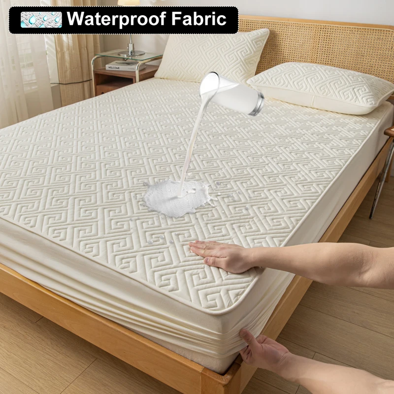

Водонепроницаемый жаккардовый чехол для матраса, прочная защитная натяжная простыня, латексный коврик, утолщенное покрывало для кровати 120/x см