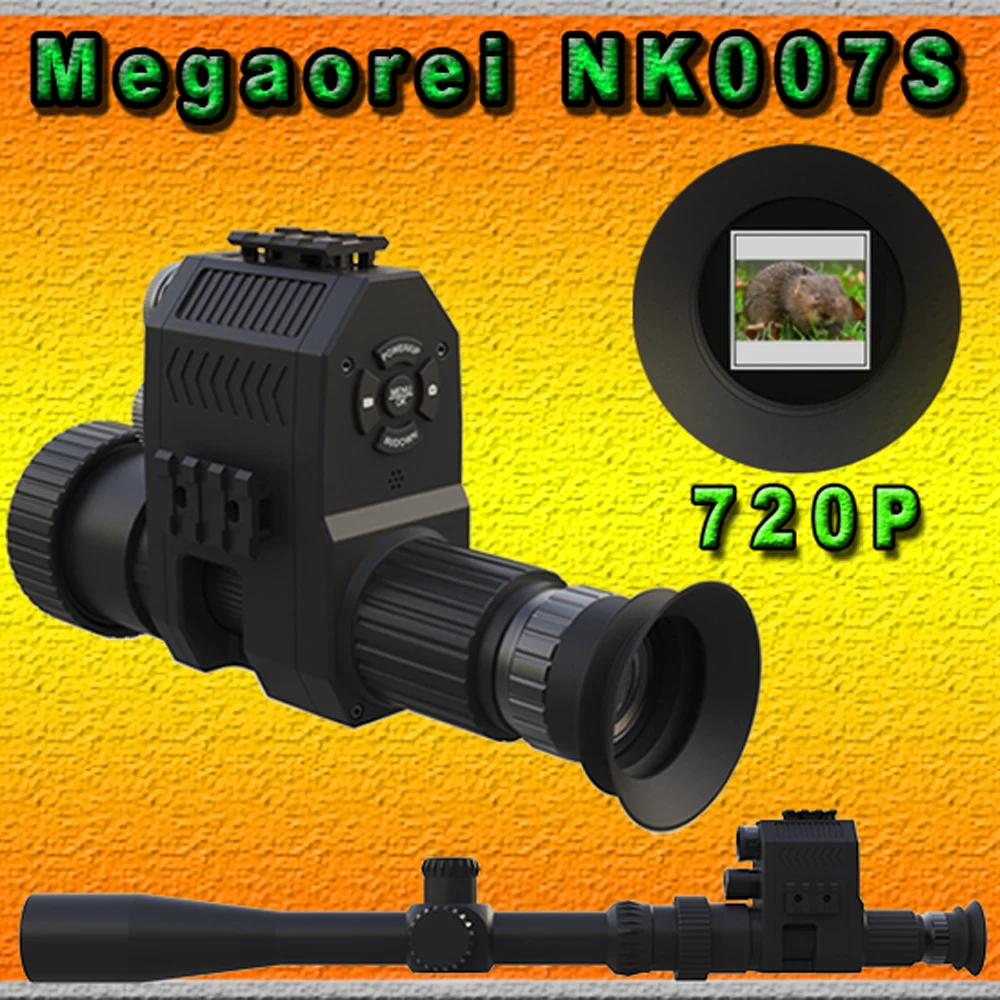 

2023 New NK007S black Hunting Night Vision Scope Riflescope Optics Hunting Camera Record HD720P with LED /LASER 850nm IR