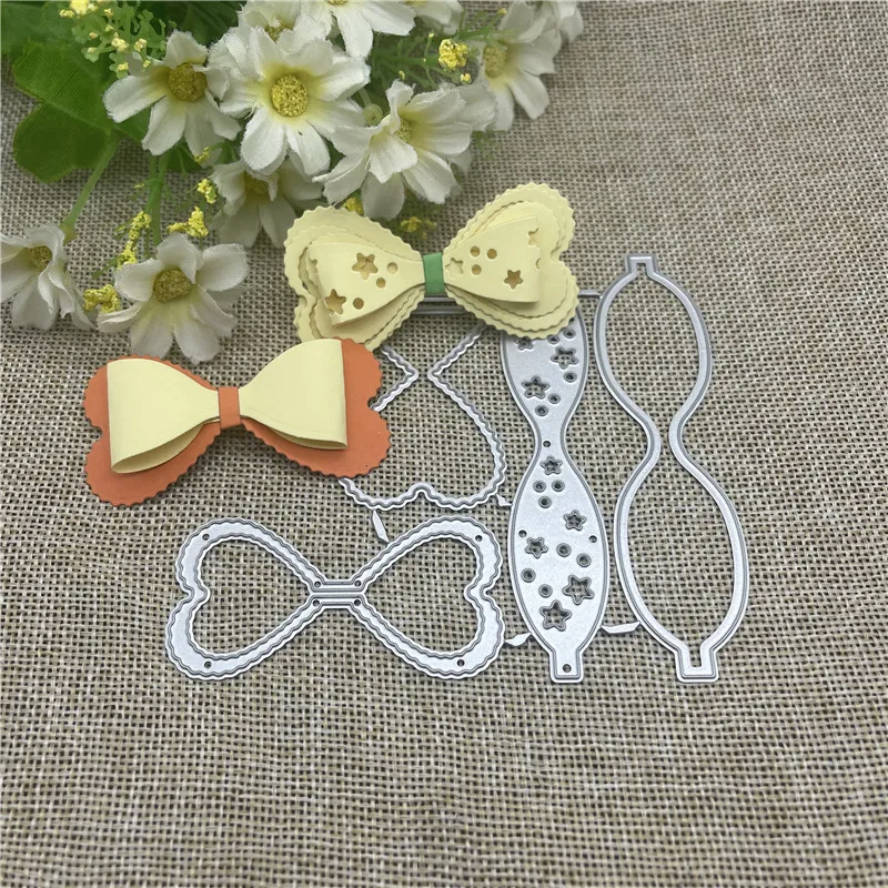 

Cute Bowknot Christmas Metal Cutting Dies Stencils For DIY Scrapbooking Decorative Embossing Handcraft Template