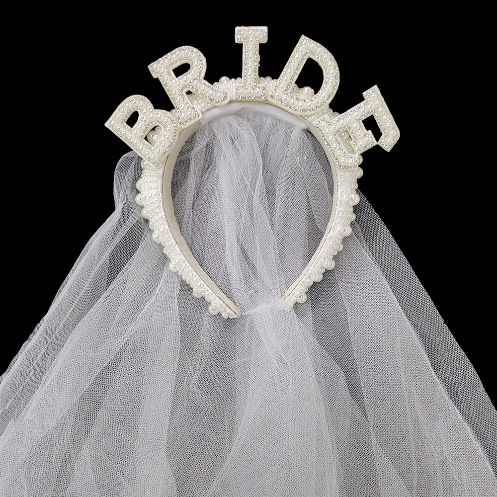 

Свадебная повязка на голову с жемчугом