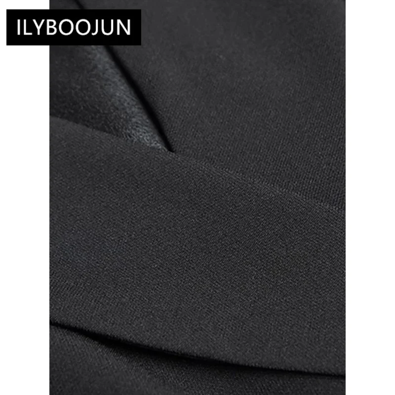 Женское осенне-зимнее платье с длинным рукавом двубортное бисером и поясом