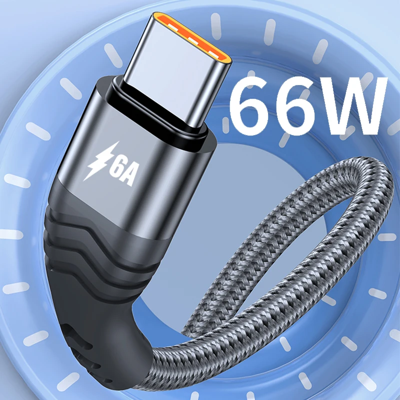

Sindvor 6A Быстрая зарядка USB C кабель Тип C кабель для Huawei Samsung Xiaomi 66W Быстрое Зарядное устройство USB C кабель для передачи данных 1 м/2 м/3 м