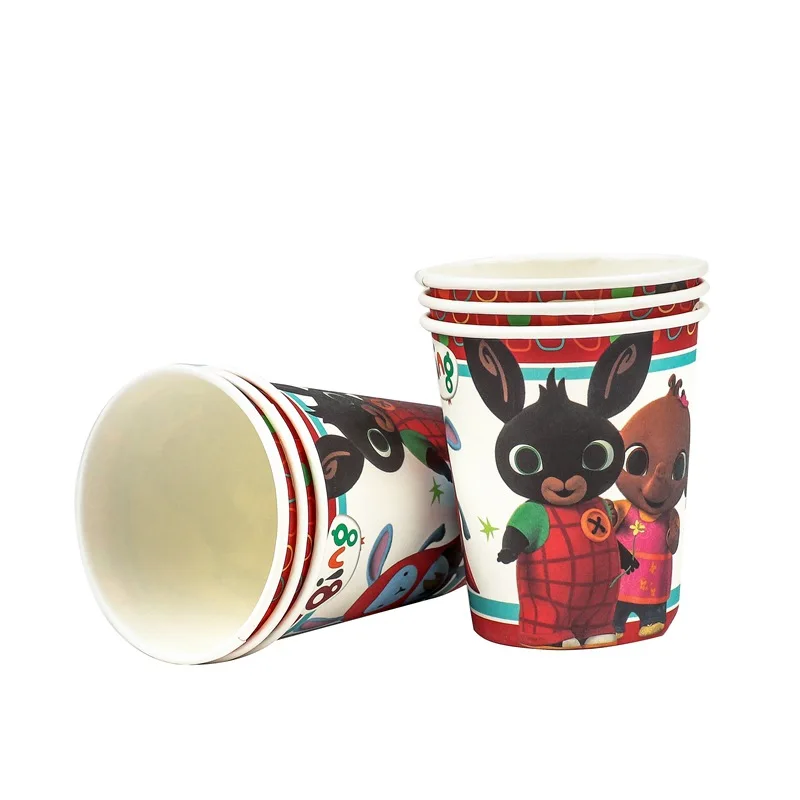 Лидер продаж посуда для вечерние в виде кролика Bing одноразовые украшения дня