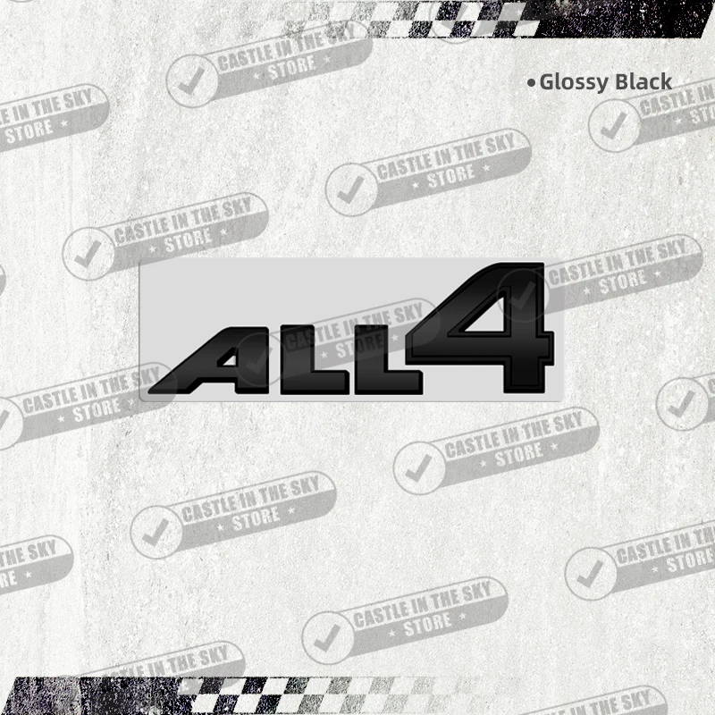 

3D Автомобильная наклейка с эмблемой ALL4, металлический задний значок, наклейка для MINI Cooper JCW R60 R61 F54 F60 R52 R53 R55 R56 R58 R59 Countryman Paceman