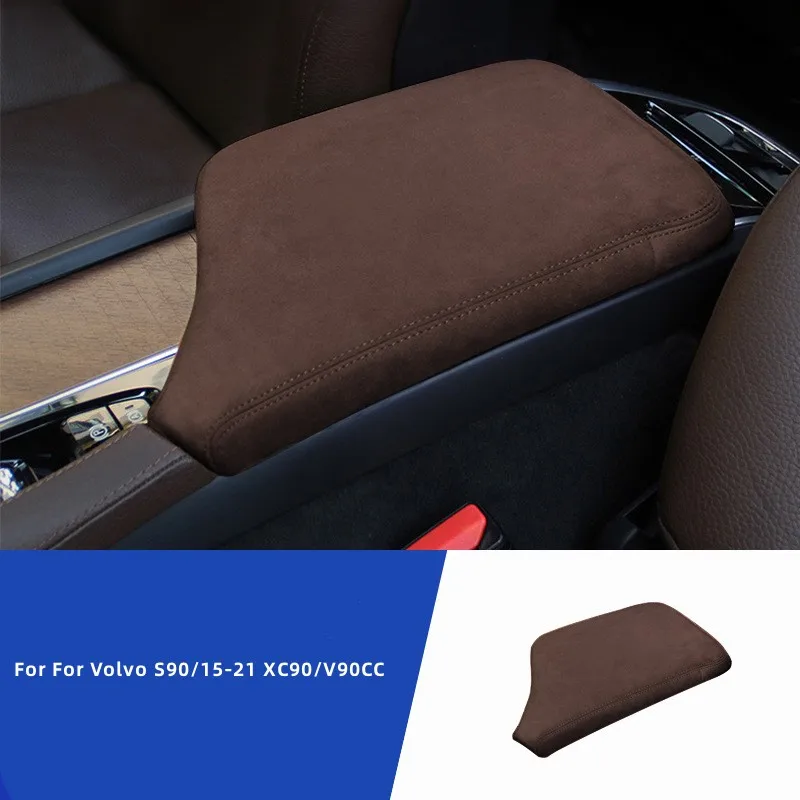 

Для Volvo XC60 18-22 S60 V60 20-22 S90 XC90 15-21 V90CC крышка автомобильного подлокотника замшевая Защита от царапин Центральная консоль подлокотник