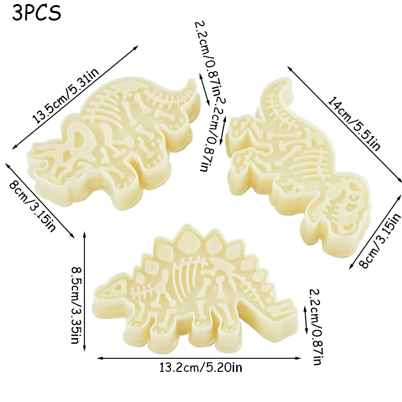 

3D формочки для выпечки динозавров