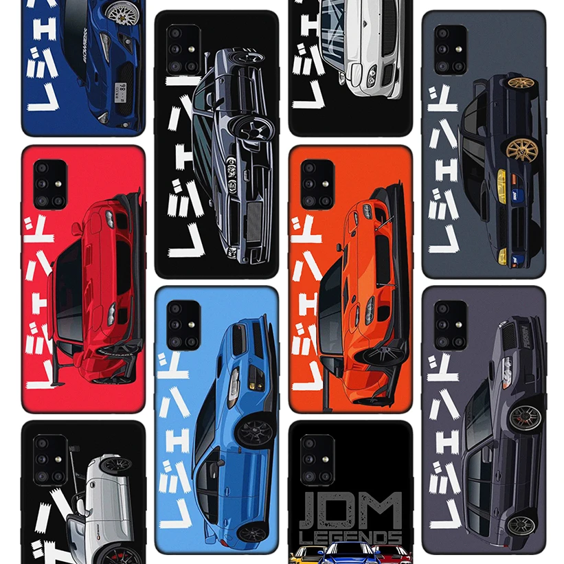 

JDM Tokyo Drift Sports Car Phone Case For Samsung Galaxy A51 A52 A71 A72 A42 A32 A22 A12 5G A02S A31 A21S M12 M21 M31S M32 Cover