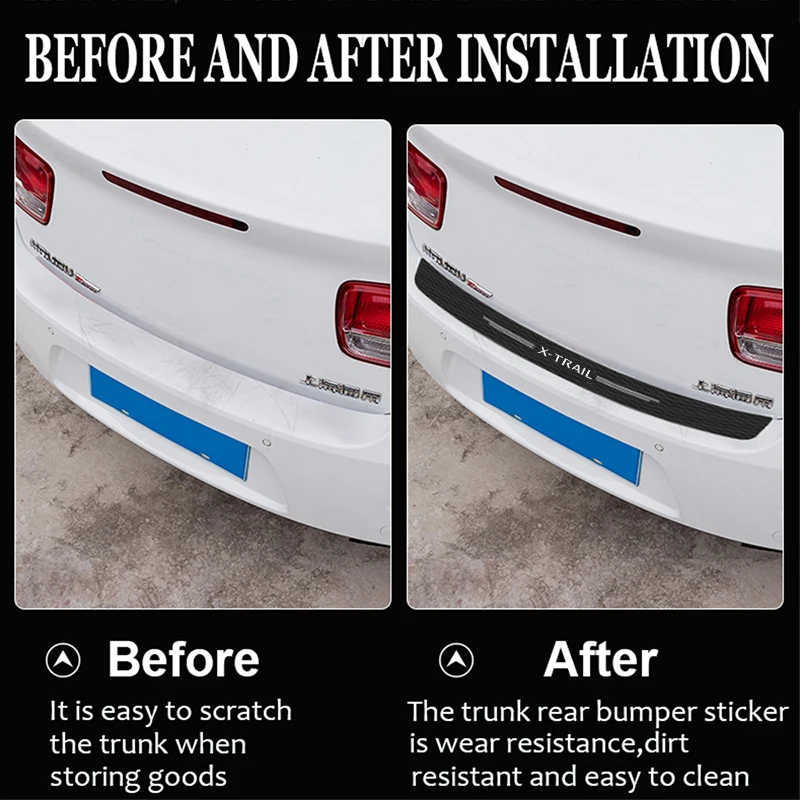 Наклейки на задний бампер автомобиля наклейки аксессуары для Nissan Xtrail X Trail T30 T31 T32