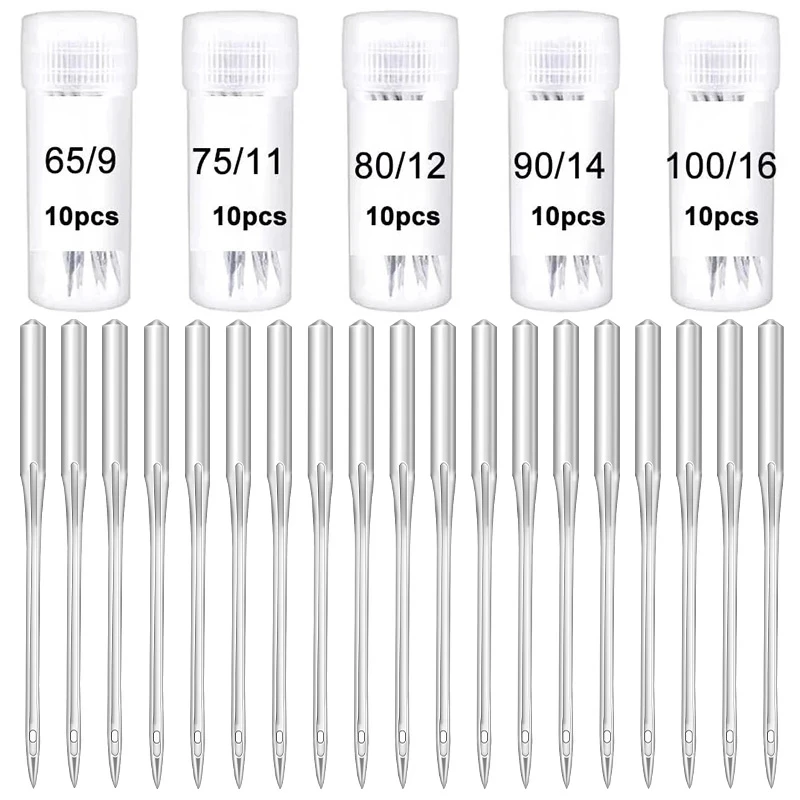 IMZAY 50Pcs Household Sewing Machine Needle Sharp Universal Regular Point For Singer Brother Sewing Machine Accessories