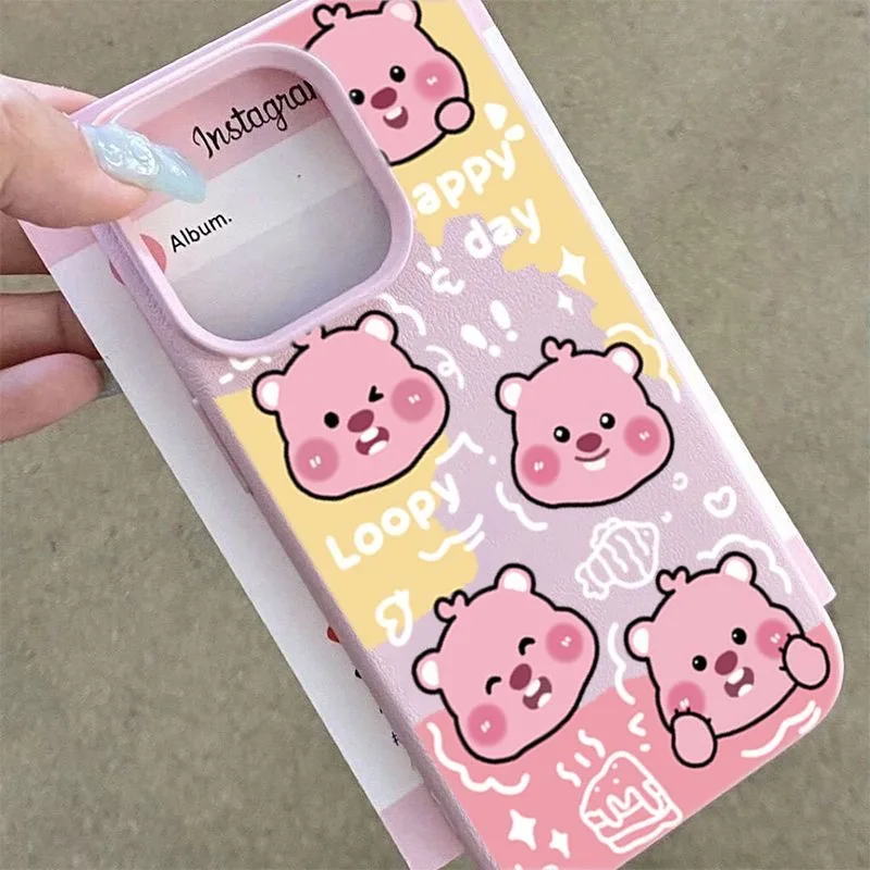 Модный амортизирующий чехол для телефона из искусственной кожи и ТПУ IPhone 16 Plus 15 14