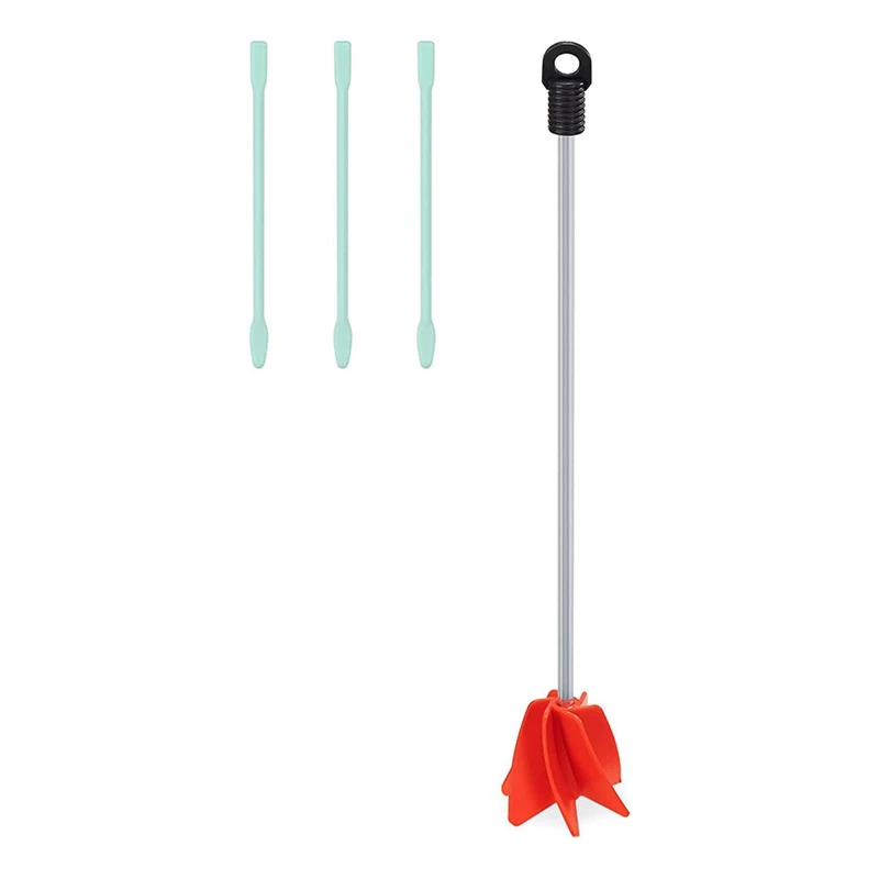 

Красный цементный смеситель, эпоксидный смеситель для дрели-5 галлона краски и эпоксидной смолы, смесительная насадка, бетономешалка, 1 комп...