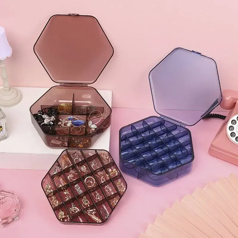 

Новинка 2023, коробка для хранения ювелирных изделий, витрина для сережек, подставка, органайзер для браслетов и ожерелий, складной портативный пластиковый контейнер