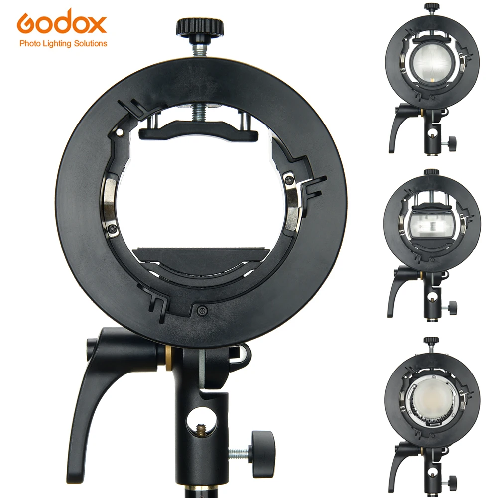 

New Godox S S2 Bowens Mount Flash S-type Holder Bracket for Godox V1 V860II AD200 AD400PRO Speedlite Flash Snoot Softbox