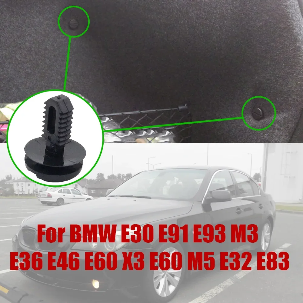 

10x для BMW E30 E91 E93 M3 E36 E46 E60 X3 E60 M5 E32 E83 крышка багажника автомобиля крышка батареи щит подкладка багажника отделка клипсы заклепки