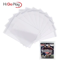 100pcs cd game case resealable sleeve opp plastic bags instruction booklet sleeves for sony ps3 manual storage accessories