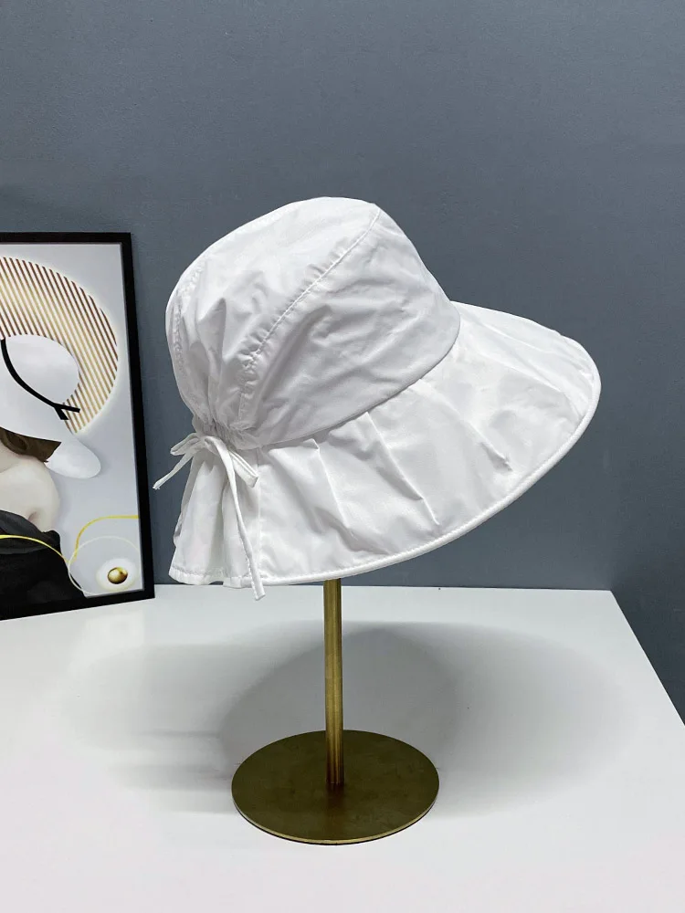 Корейская Рыбацкая шляпа с УФ-защитой женская летняя модная для уменьшения лица