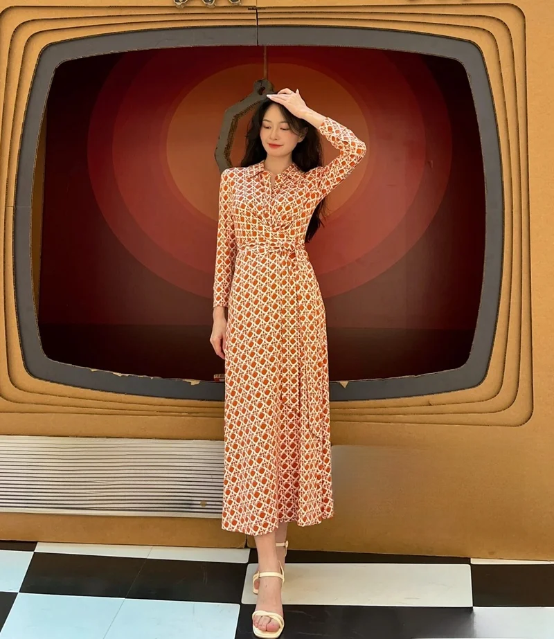 Оригинальная одинарная ткань белый потолок 24 новая юбка с запахом из ротанга в