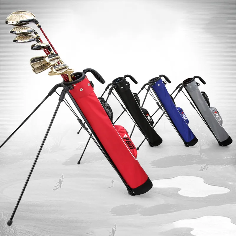 PGM Golf Stand Bag Lightweight Portable Golf Bracket Bag Waterproof Golf Gun Bag Support Stand Rack Large Capacity for 9 Clubs