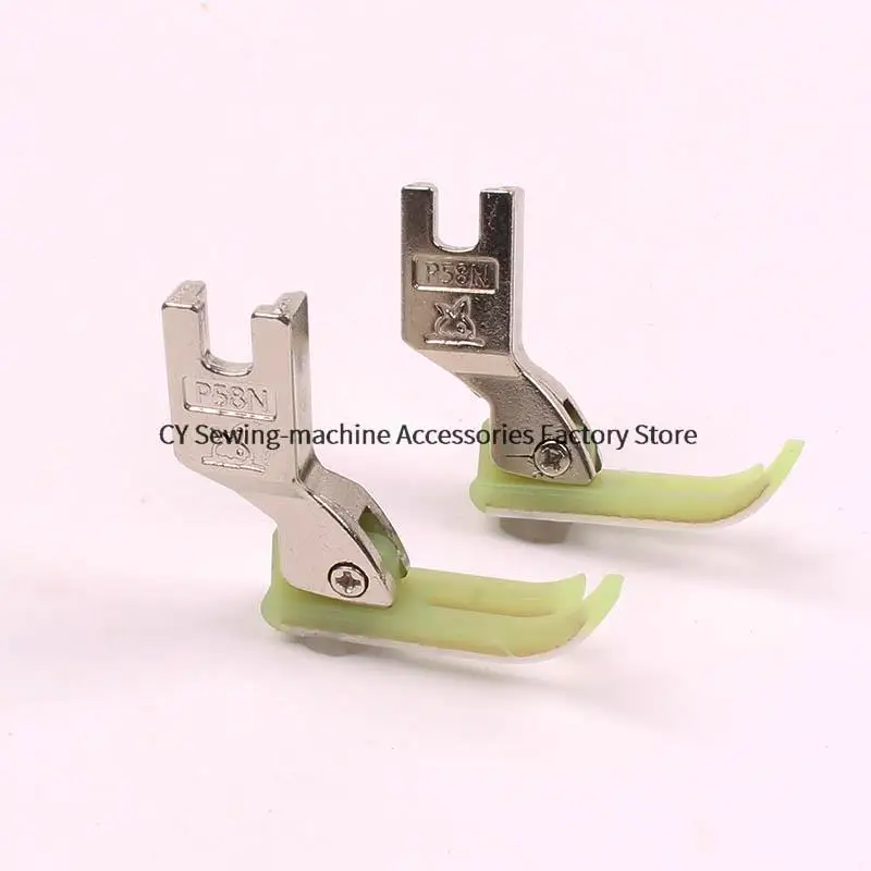 

2pcs T58N Narrow Zipper Foot with Plastic Bottom for Juki Brother Singer Industrial Sewing Machines 0.3cm Oxford Presser Foot