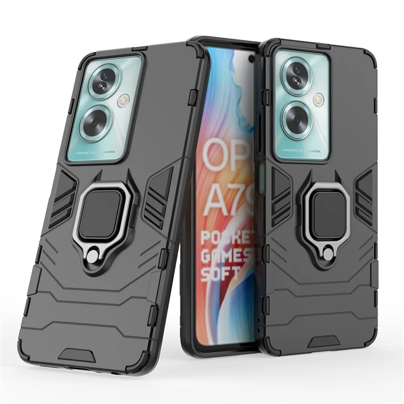 Для OPPO A79 чехол для с кольцом на палец армированная задняя крышка Оболочка Чехол