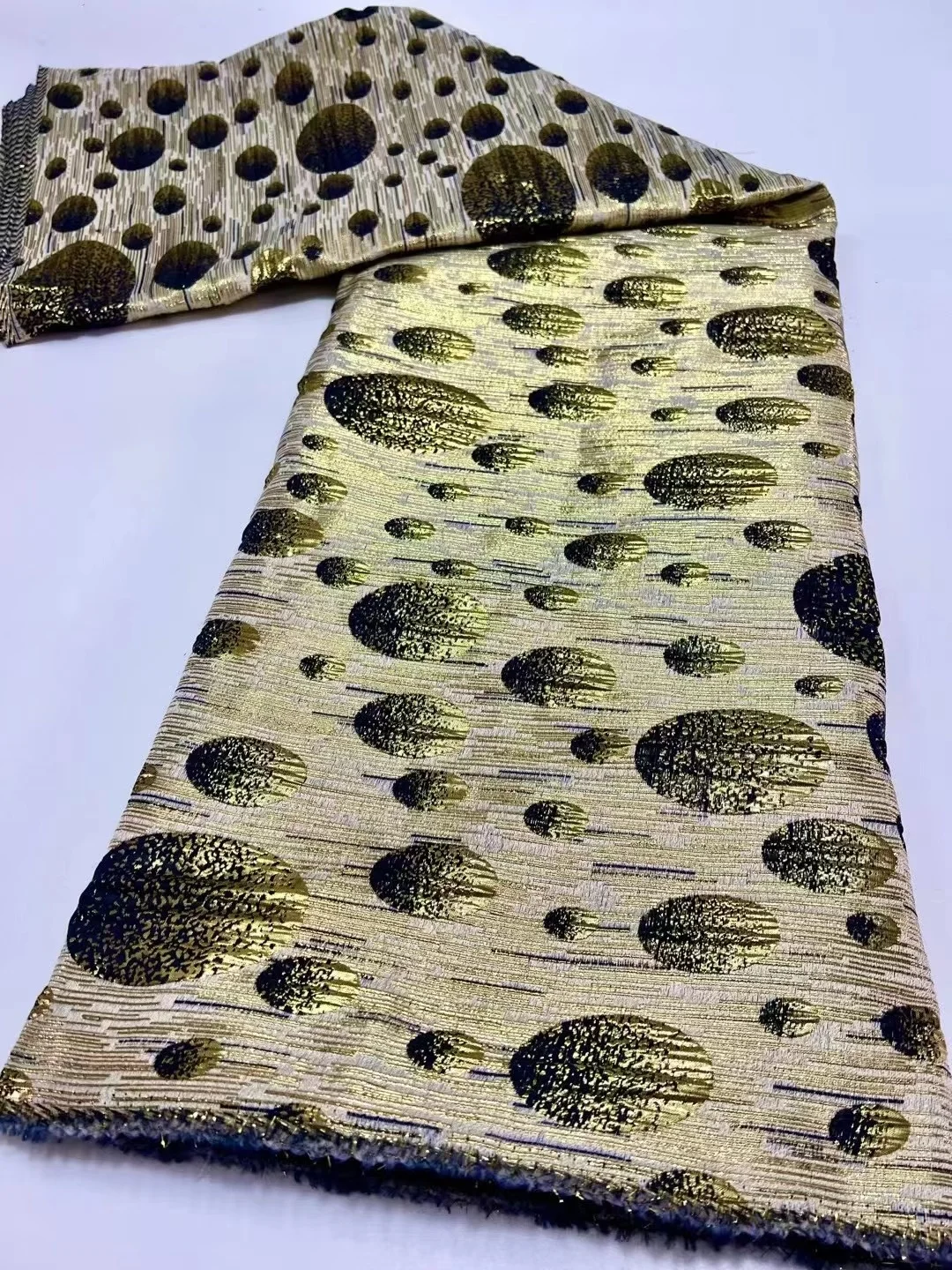 

Latest Jacquard Brocade Fabric African Organza Lace Fabric 2023 Top Quality French Tulle Lace Fabric Material Guipure Pattern