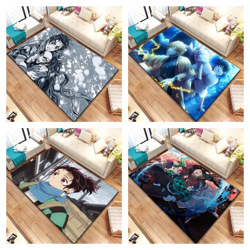 

Demon Slayer Custom Carpet Camping Mat Kitchen Mat Yoga Mat Bathroom Floor Mat Room Kitchen Mat Living Room Carpet