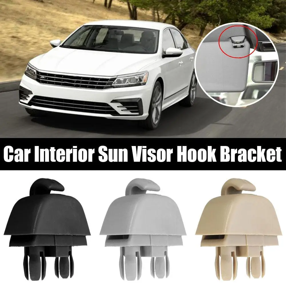 

2PCS Sun Visor Hanger Clip Holder For Passat Polo A6 4F0857561 4F0 857 561 6RD 857 561 6RD857561