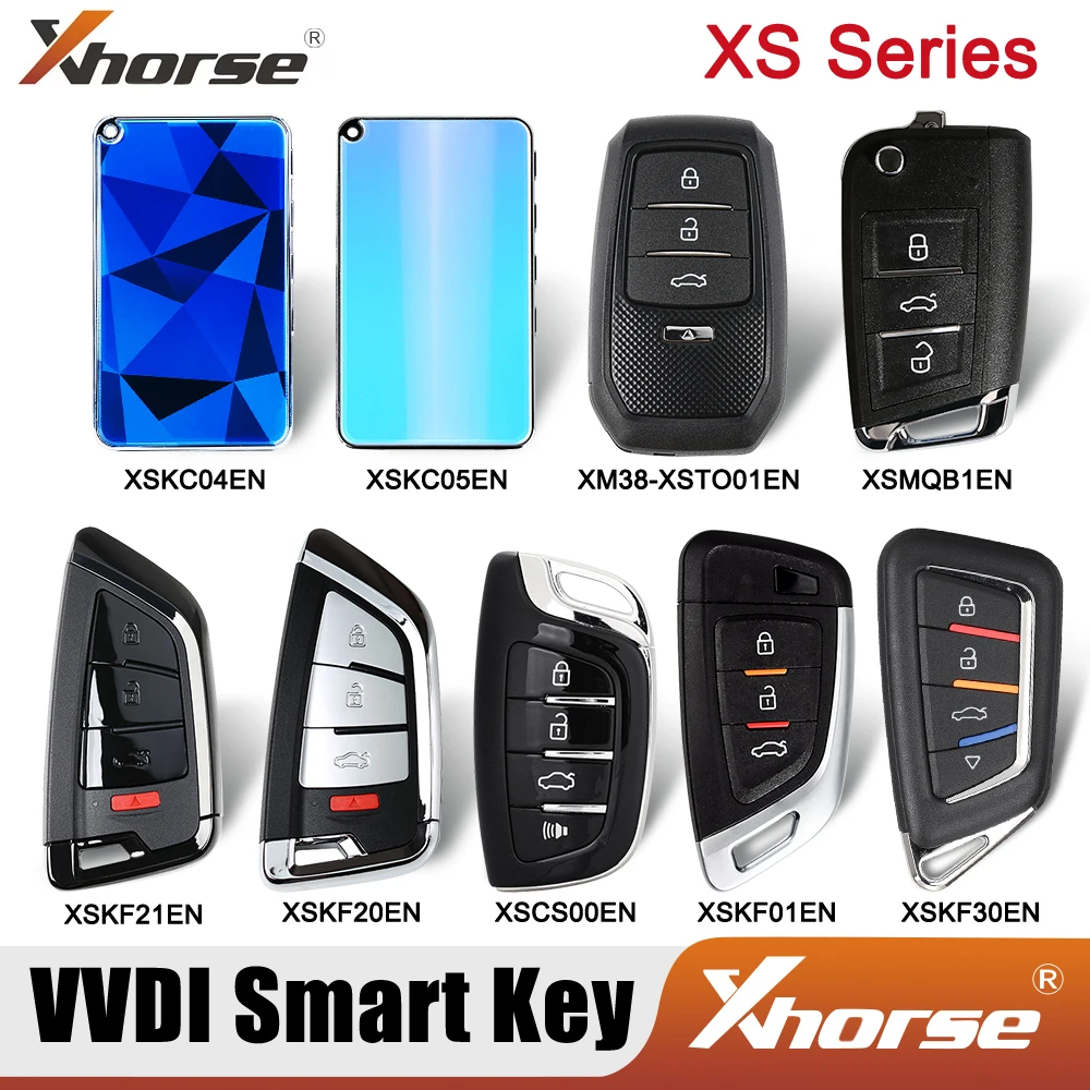 1pcs Xhorse Original XS Series Smart Remote Key XSKF01EN XSCS00EN XSMQB1EN XSKC04EN XSTO01EN XSKF20EN XSKF21EN English Version