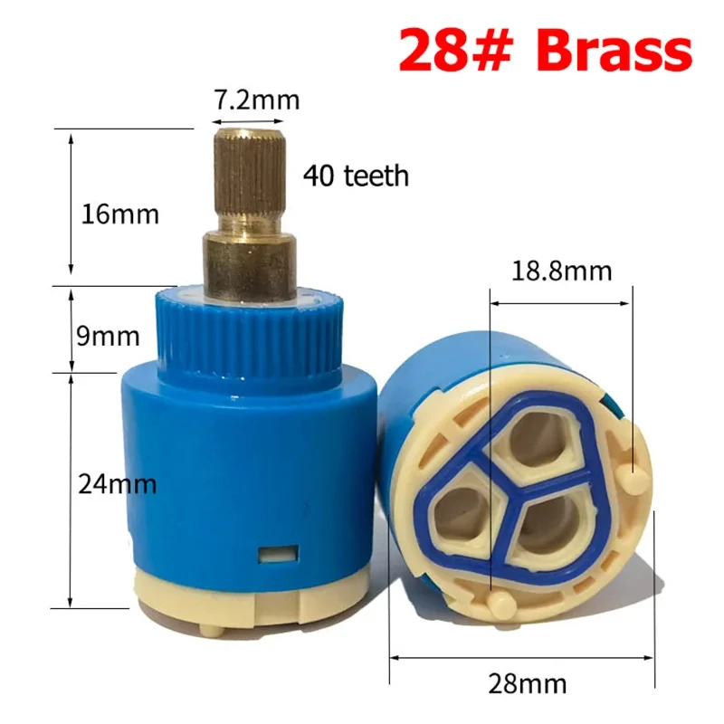 

Керамический картридж для крана 2/3/4 шестерни 18/22/25/26/28/33/35/40 мм