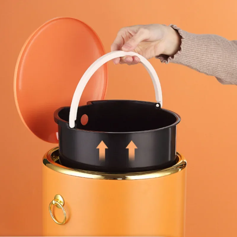 Мусорная корзина в европейском стиле для отходов с крышкой закрытого мешка