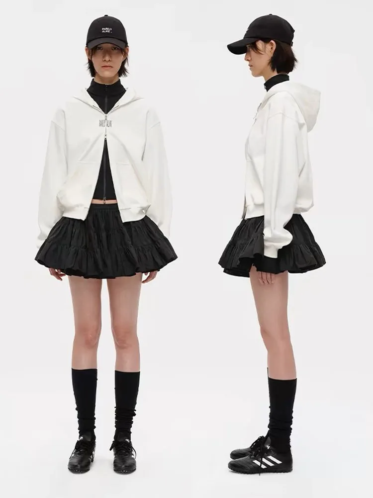 Летняя белая пышная пикантная мини-юбка с низкой талией женская элегантная