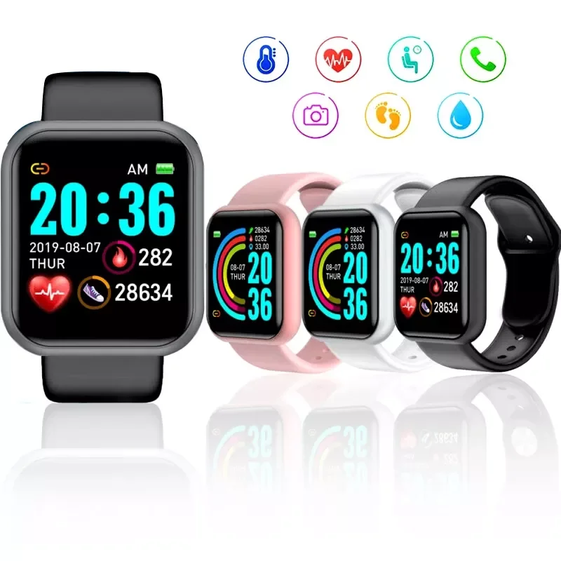 

2022 New D20 Smart Watch For Men's Women's Watches Fitness Bracelet Smart Watch For Android iOS Electronic Clock